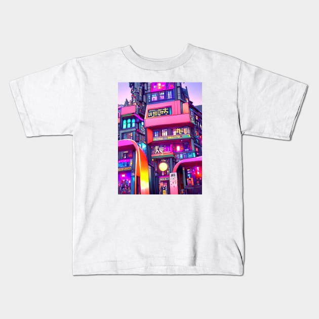 Color District Kids T-Shirt by Holosomnia